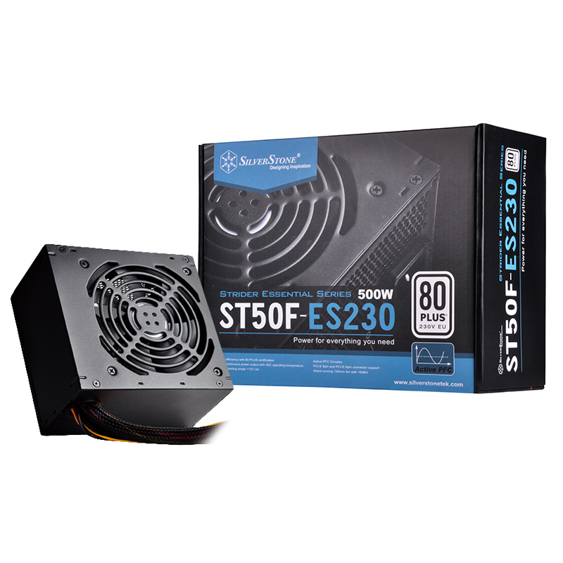 SilverStone 500w Strider Essential 80+ Power Supply (SST-ST50F-ES230 V2.0)