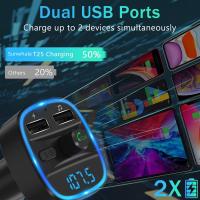 Bluetooth-Kits-Sunwhale-FM-Transmitter-Bluetooth-FM-Transmitter-Wireless-Radio-Adapter-Car-Kit-with-Dual-USB-Charging-Car-Charger-MP3-Player-4