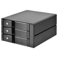 SilverStone FS303-12G 3 Bay Double 5.25in Cage for 3.5in SAS/SATA HDDs Enclosure (SST-FS303-12G)