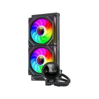 Water-Cooling-GameMax-IceBurg-240V-Digital-BK-Liquid-CPU-Cooler-240mm-Addressable-ARGB-Pump-amp-amp-amp-amp-amp-amp-Fans-245W-TDP-AIO-Water-Cooler-9