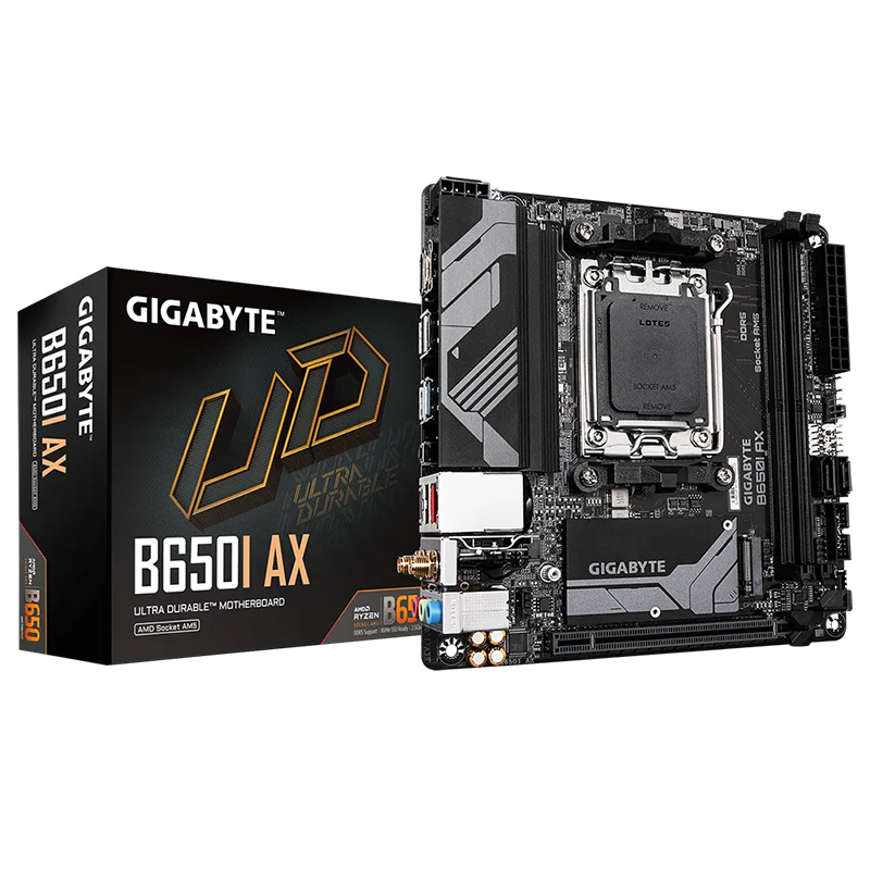 Gigabyte B650I AX 1.0 AM5 m-ITX Motherboard (B650I AX)