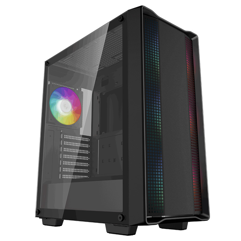 Deepcool CC560 ARGB V2 Tempered Glass Mid-Tower ATX Case - Black (R-CC560-BKTAA4-G-2)