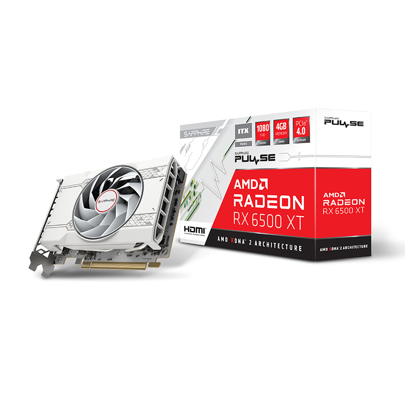 Sapphire Pulse Radeon RX 6500 XT OC 4G Graphics Card (11314-04-20G ...