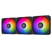 SilverStone 120mm ARGB PWM Fan - 3 Pack (SST-AN120B-ARGB-3PK)