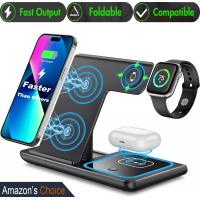 Wireless Charger iPhone Charging Station: 3 in 1 Charger Stand Multiple Devices for Apple - iPhone 15 14 Pro Max 13 12 11 - Watch 9 8 7 6 5 4 3 2 Se