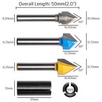 Laser-Engravers-Genmitsu-1-4-V-Grooving-Engraving-Router-Bit-Set-60-Degree-90-Degree-CNC-Router-Bits-3D-V-Shape-Milling-Wood-Cutter-Knife-VG03A-2