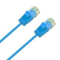 Cruxtec Ultra-Thin CAT6A U/UTP Ethernet Cable Blue 0.3m (RF6A-003-BL)