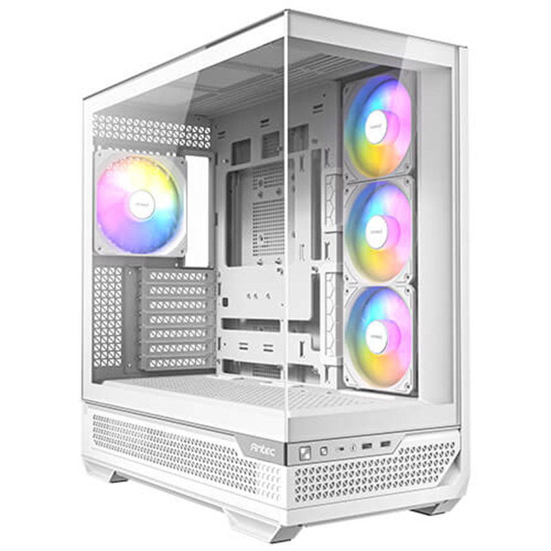 Antec C7 ARGB Mid Tower E-ATX Case - White (C7-ARGB-W)