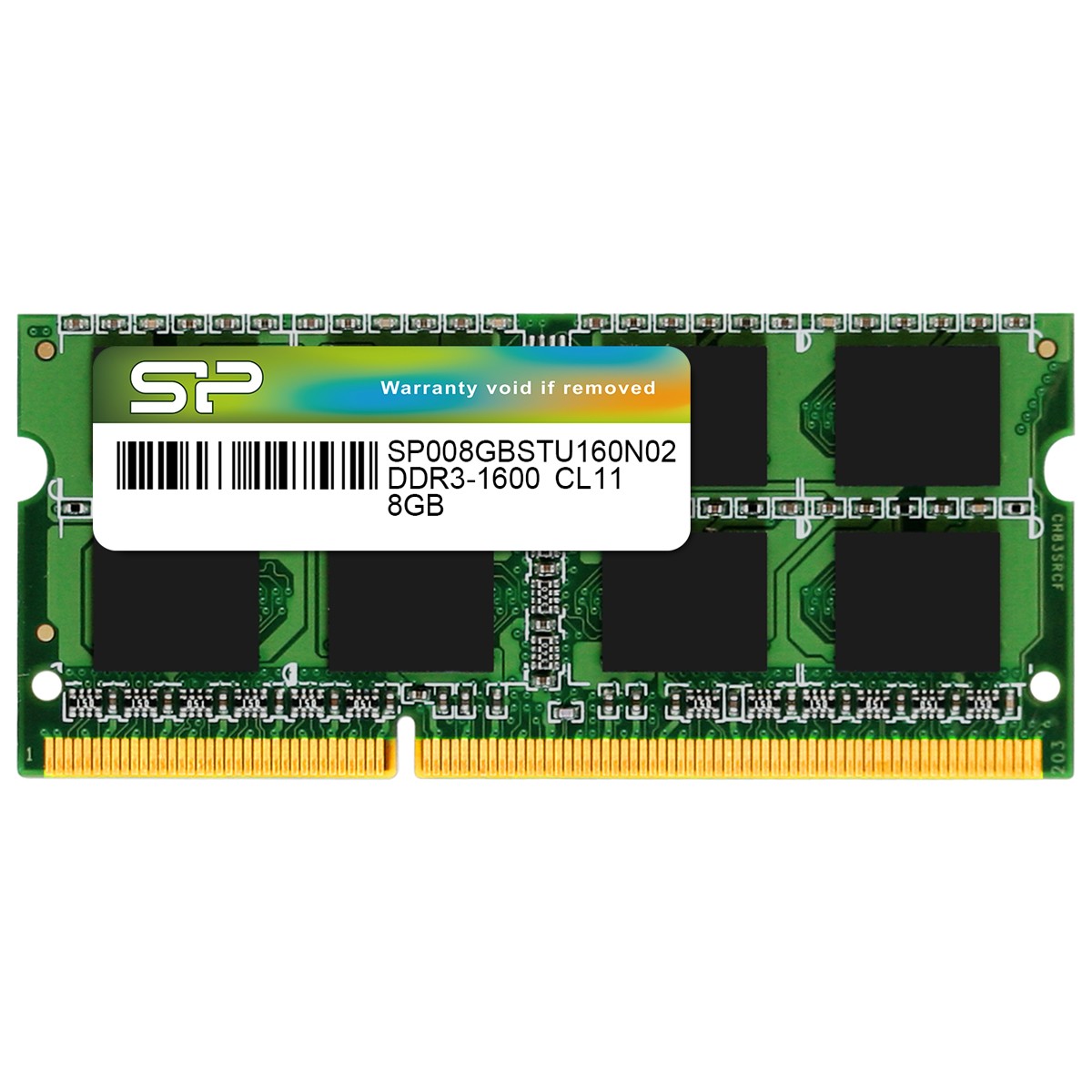 Silicon Power 8GB (1x8GB) 1600Mhz CL11 1.5V DDR3L SODIMM for Upgrade Desktop PC Laptop RAM - SP008GBSTU160N02