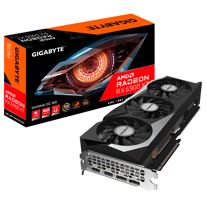 Gigabyte Radeon RX 6900 XT Gaming 16G OC Graphics Card (R69XTGAMING OC-16GD) - REFURBISHED 78221