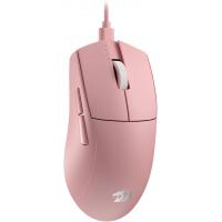 Redragon M724 Wired 42G 12,400 Max DPI Optical 5 Programmable Buttons Ergonomic Natural Grip Build Gaming Mouse, Pink