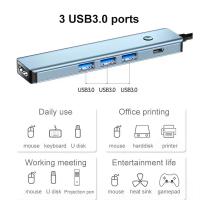 USB-Hubs-SEEDREAM-5-in-1-USB-3-0-Hub-TYPE-C-HDMI-4K-30Hz-5Gbps-100W-PD-Fast-Charging-Docking-Station-USB-C-HUB-Silver-7