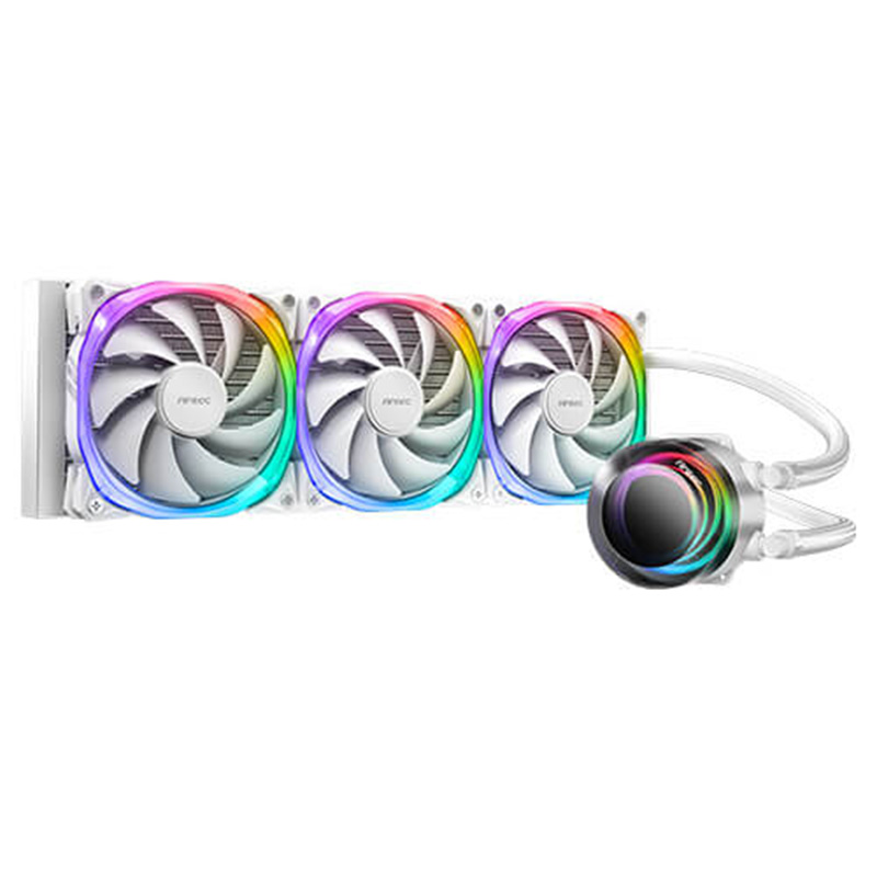 Antec Vortex 360mm ARGB AIO Liquid CPU Cooler - White (VORTEX 360A RGB W)