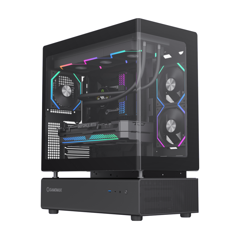 Gamemax ATX GAMING Case Support BTF 6x ARGB fan