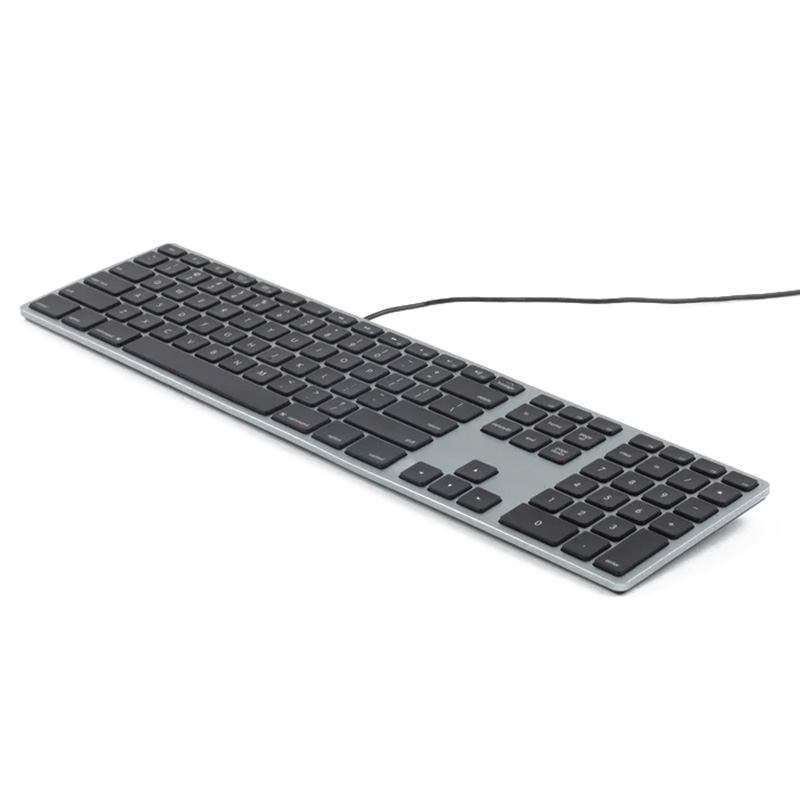 Matias Wired Aluminium RGB Backlit Keyboard for Mac - Space Gray (FK318LB)