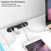 Peripherals-Cable-Clips-Cord-Management-Organizer-5pcs-Adhesive-Hooks-Wire-Cord-Holder-Power-Cords-Charging-Accessory-Cables-Mouse-Cable-PC-Office-Home-White-6