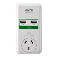 APC Essential SurgeArrest 1 Outlets Wall Mount with Dual USB Ports (5V/4A), 230V Australia