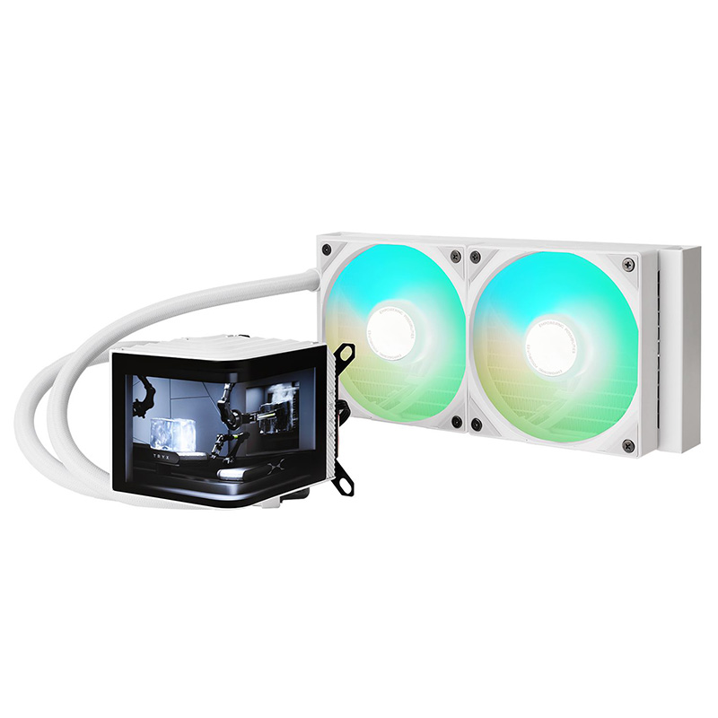 TRYX Panorama 240mm AIO ARGB Liquid Cooler - White (L-P240A-AS2M-G0W)