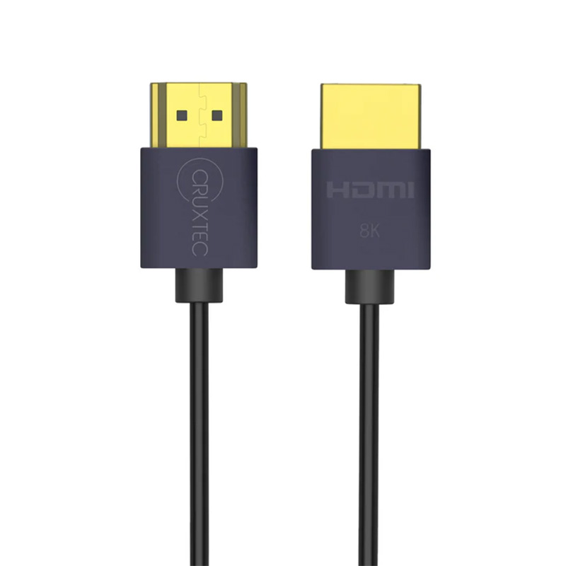 Cruxtec Ultra-thin HDMI 2.1 8K Male to Male Cable - 0.5m (HX8K-Z5-BK)