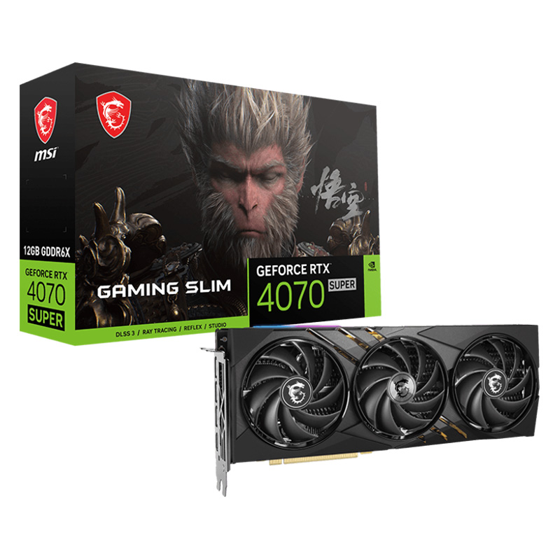 MSI GeForce RTX 4070 Super 12G Gaming Slim Wukong Edition Graphics Card (RTX 4070 SUPER 12G GAMING SLIM WUKONG EDITION)