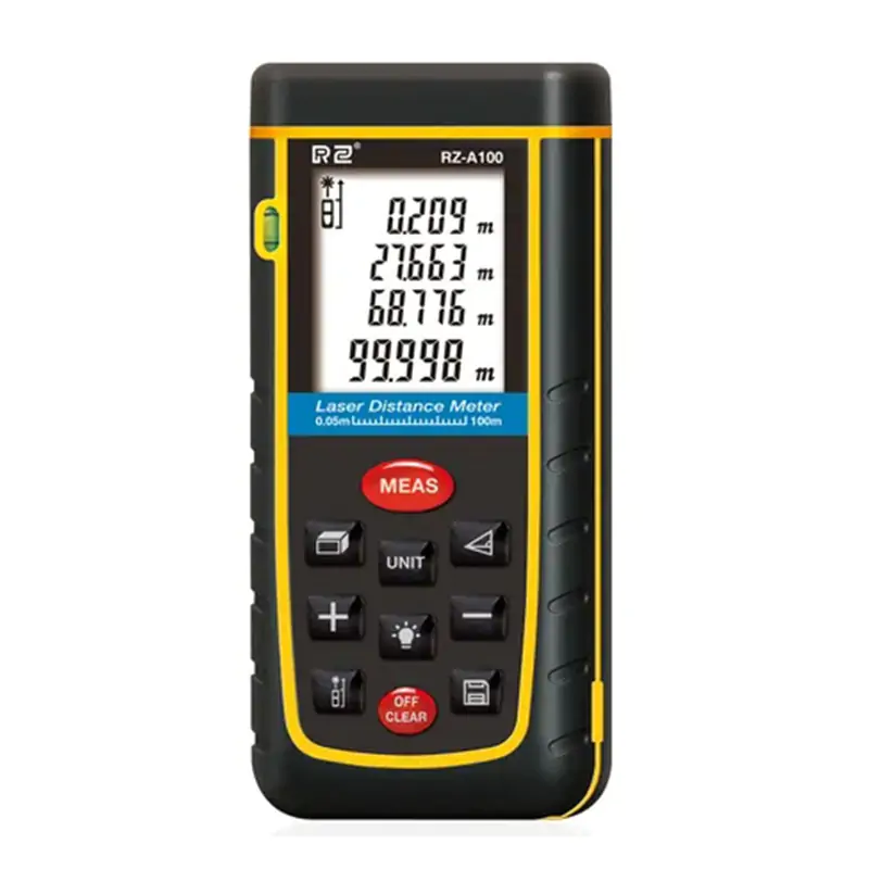 Partlist Laser Distance Meter with Level Bubble 0.05 - 100 Meter