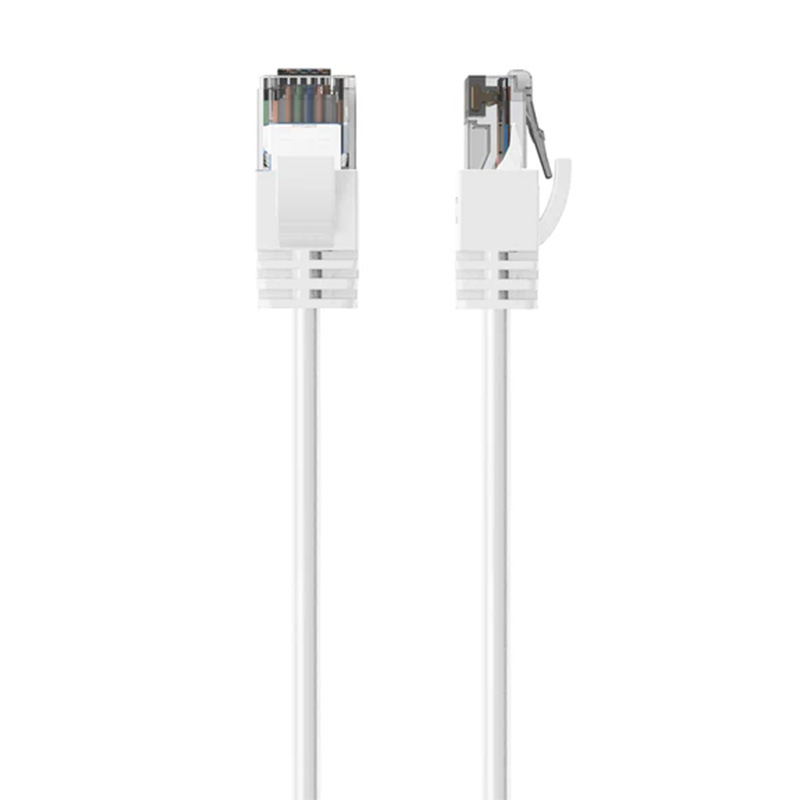 Cruxtec Ultra-Thin CAT6A U/UTP Ethernet Cable 0.5m - White (RF6A-005-WH)