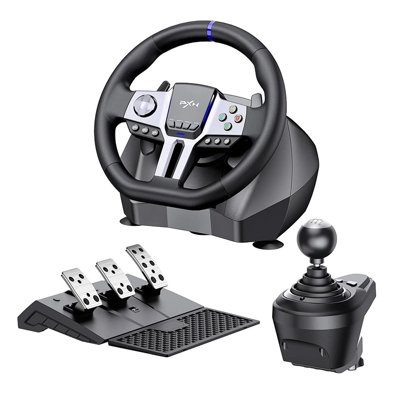 PXN V9 Gen2 Premium Steering Wheel - Black (PXN V9 GEN2)