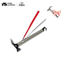 Mobi Garden Cast Iron Multi-functional Outdoor Tool,Camping Tent Stake Hammer and Field Survival Equipment - Red