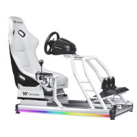 Thermaltake GR500 Racing Simulator Cockpit with RGB Lighting Strip - Snow Edition (GSC-R50-CPASWH-01)