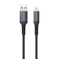 RockRose Braided Powerline AC 3A USB 2.0 to Lightning Charging Cable - 1m (RRCS07L)