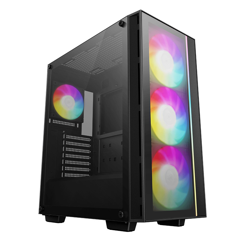 Deepcool Matrexx 55 V4 USB-C ARGB TG Mid-Tower ATX Case - Black (R-MATREXX55-BCADA4-G-4)