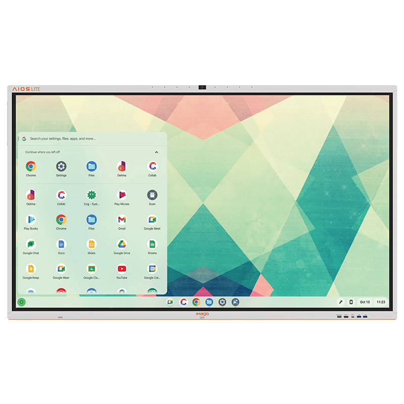 Imago AIOS Lite Chrome Pro L1 75in 4K LED Touch Intel Celeron N5095 128GB SSD 8GB RAM Google ChromeOS Flex Smart Board (IMB-75-AIOSL1-CH)