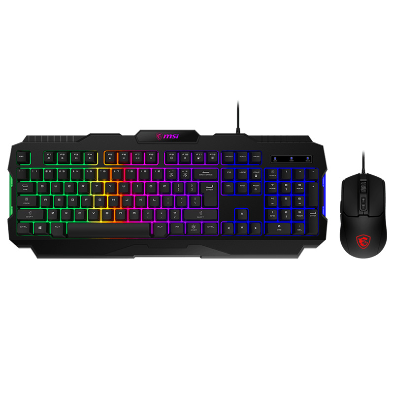 MSI Forge GK100 RGB Wired Gaming Keyboard and Mouse Combo - Black (FORGE GK100 COMBO)