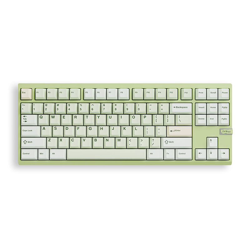 Chilkey ND TKL Tri-Mode 1.6mm Non Flex-Cut Mechanical Keyboard Kailh Blue Lotus Switch - Milky Green (010303578704)