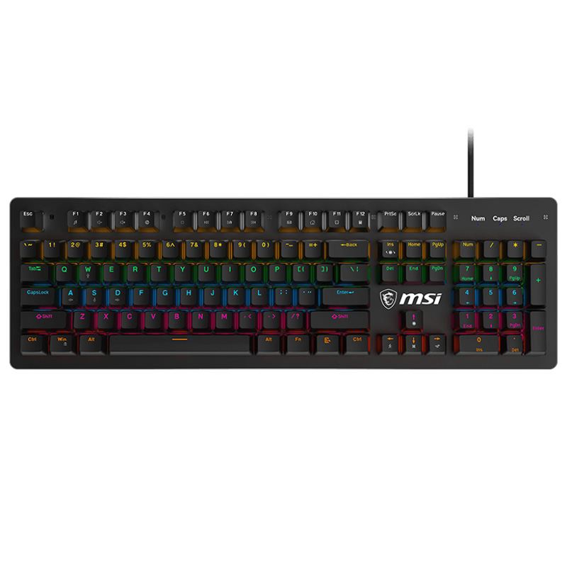 MSI Forge GK300 RGB Advanced Wired Mechanical Gaming Keyboard - Blue Switch (FORGE GK300 BLUE US)