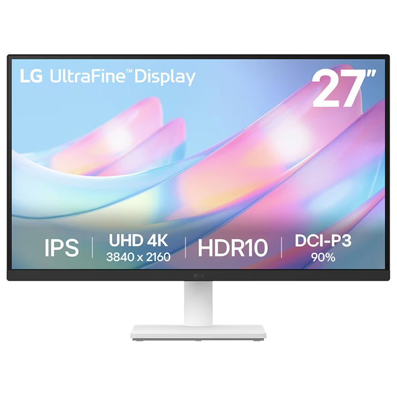 LG UltraFine 27in 4K UHD HDR10 IPS 60Hz Dynamic Action Sync Monitor (27US500-W)