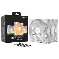 be quiet! Light Wings LX 140mm PWM FanTriple Pack - White (BL128)