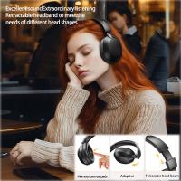 Bluetooth-5-4-Headphones-ENC-Call-Noise-Canceling-with-Over-Ear-Wireless-Headset-Foldable-with-120H-Playback-Stereo-Bass-White-7