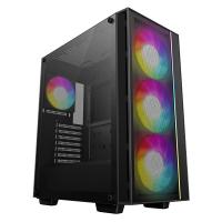 Deepcool Matrexx 55 Mesh V4 USB-C ARGB TG Mid-Tower ATX Case - Black (R-MATREXX55-BCAGA4-G-4)