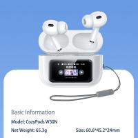 Headphones-Seedream-Remax-CozyBuds-W30N-HiFi-Earphone-Bluetooth-With-Microphone-Earbuds-Noise-Canceling-Reduction-With-Screen-For-Xiaomi-Phone-White-12