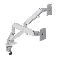 Monitor-Accessories-Humanmotion-Dual-Screen-Aluminum-Steel-Monitor-Arm-for-up-to-17in-32in-2-9kg-Matte-Silver-T6-2G-2