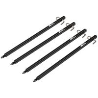 Mobi Garden Aluminum Alloy Tent Stakes, Thickened Windproof Pegs for Canopy and Tent, Professional Square Tent Stakes - Black