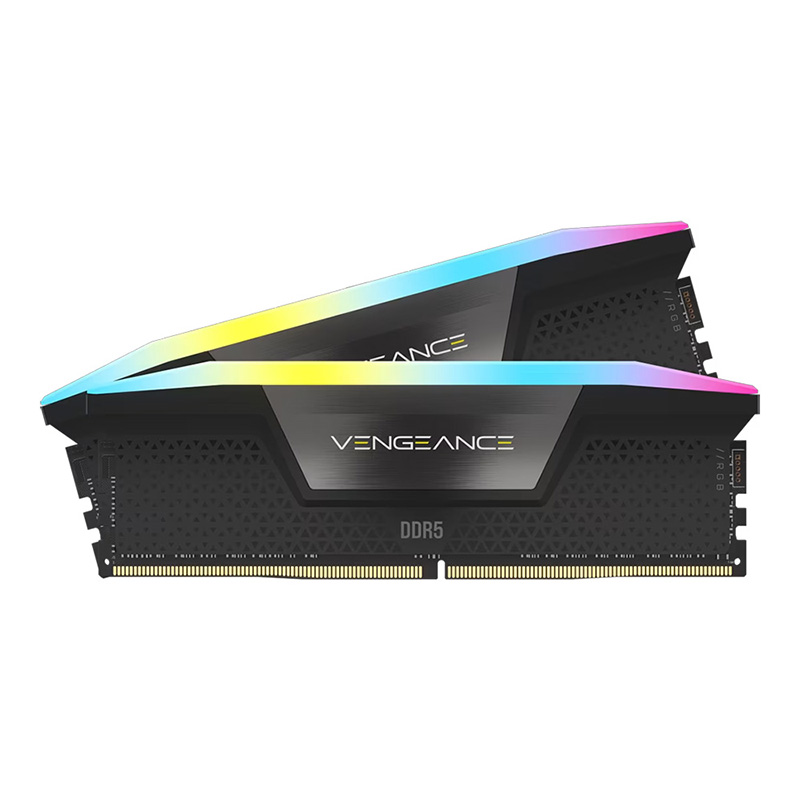 Corsair Vengeance RGB 96GB (2x48GB) C38 5200MHz DDR5 RAM - Black (CMH96GX5M2B5200C38)