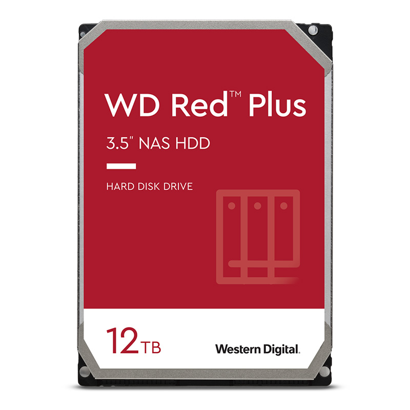 Western Digital 12TB Red Plus 7200RPM 3.5in NAS SATA Hard Drive (WD120EFBX)