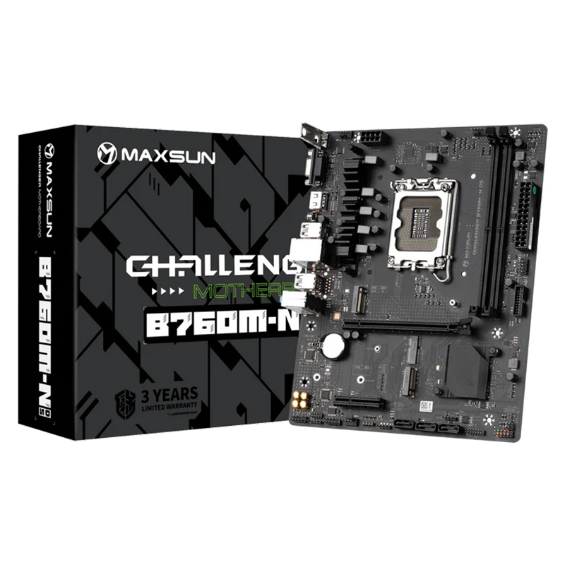 MAXSUN Challenger B760M D5 WIFI LGA 1700 mATX Motherboard (Challenger B760M D5 WIFI)