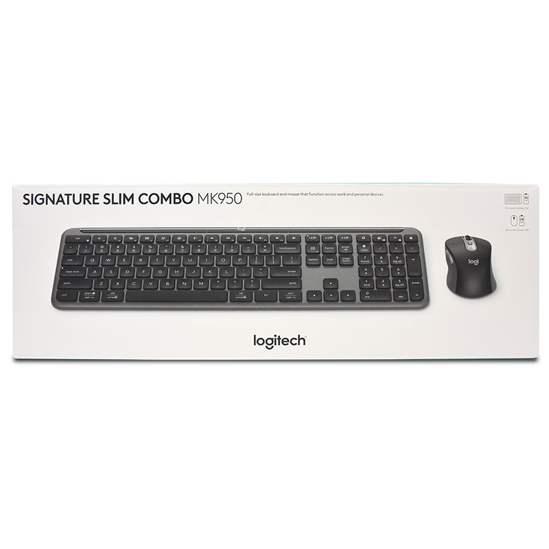 Logitech MK950 Signature Slim Wireless Keyboard and Mouse Combo - Graphite (920-012475)