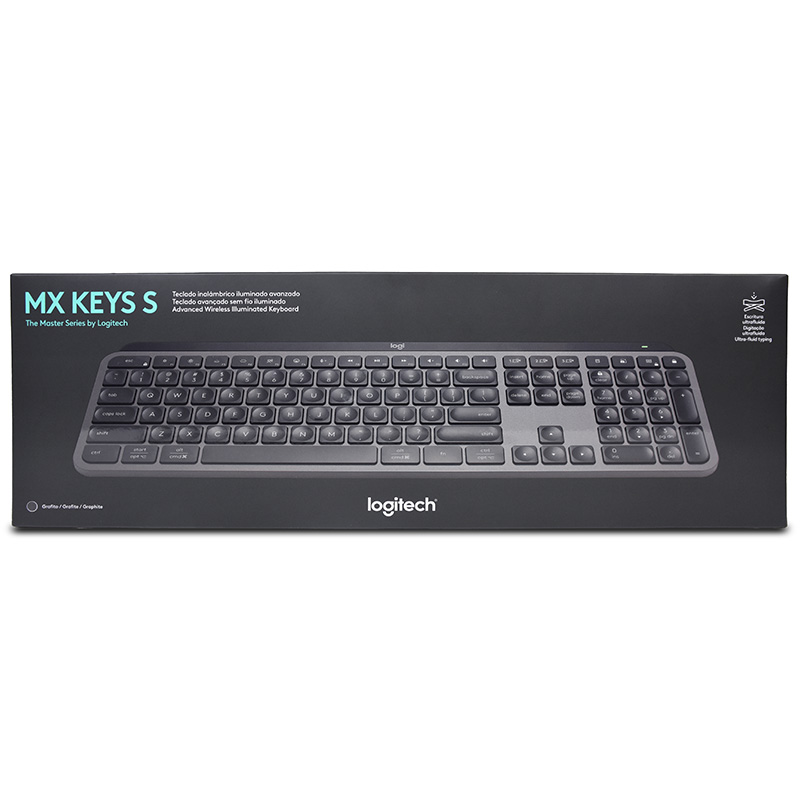 Logitech MX Keys S Advanced Wireless Illuminated Keyboard - Graphite (920-011563)