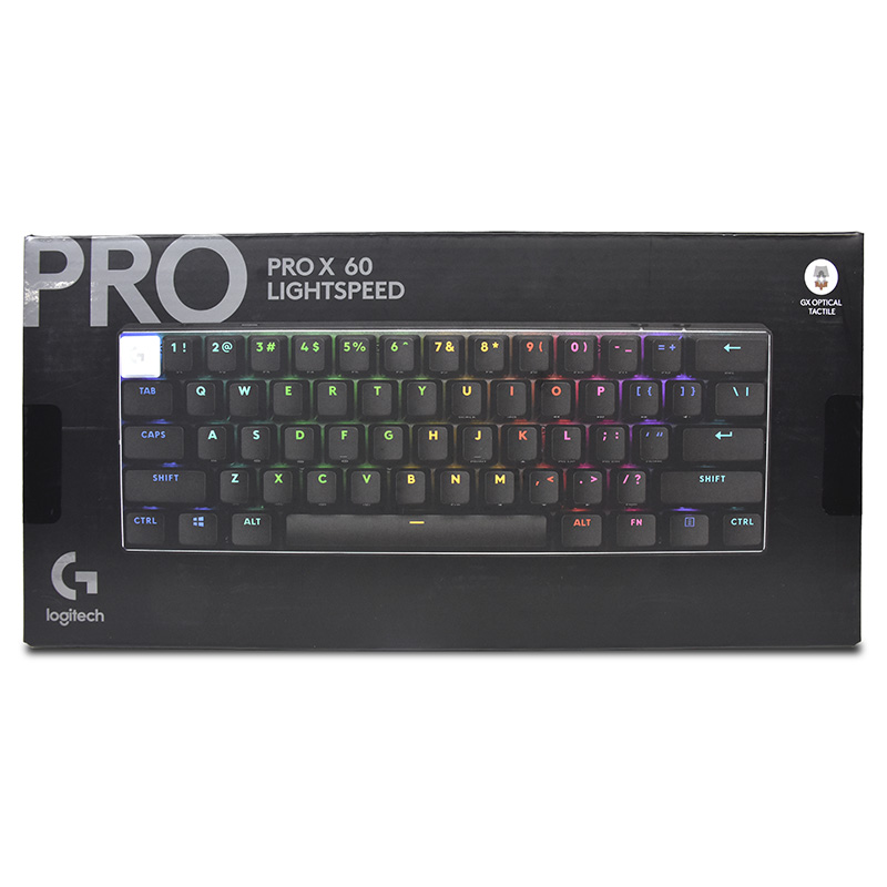 Logitech PRO X 60 Lightspeed RGB Wireless Gaming Keyboard - Black (920-011916)