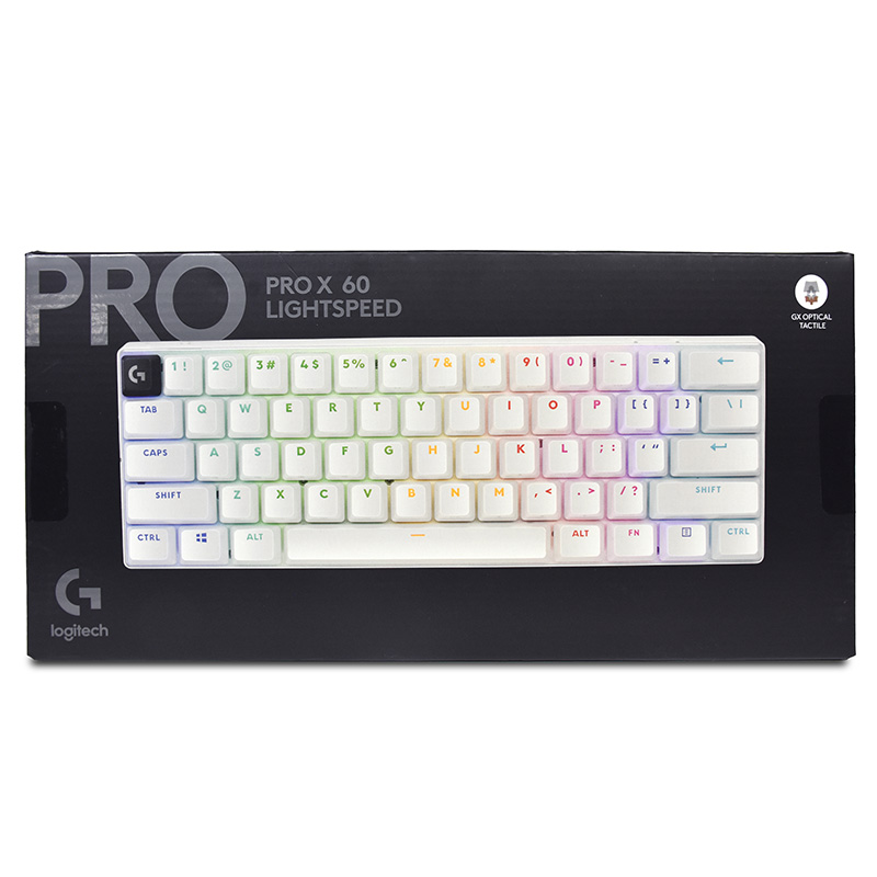 Logitech PRO X 60 Lightspeed RGB Wireless Gaming Keyboard - White (920-011935)