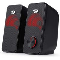 Redragon GS500 Stentor PC Gaming Speaker, 2.0 Channel Stereo Desktop Computer Speaker with Red Backlight, Quality Bass and Crystal Clear Sound